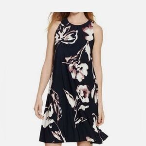 Ralph Lauren Blue and Pink Sleeveless Tank Midi Dress Size18